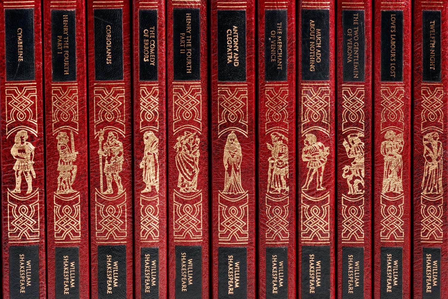 A Collection of Leather-Bound Volumes