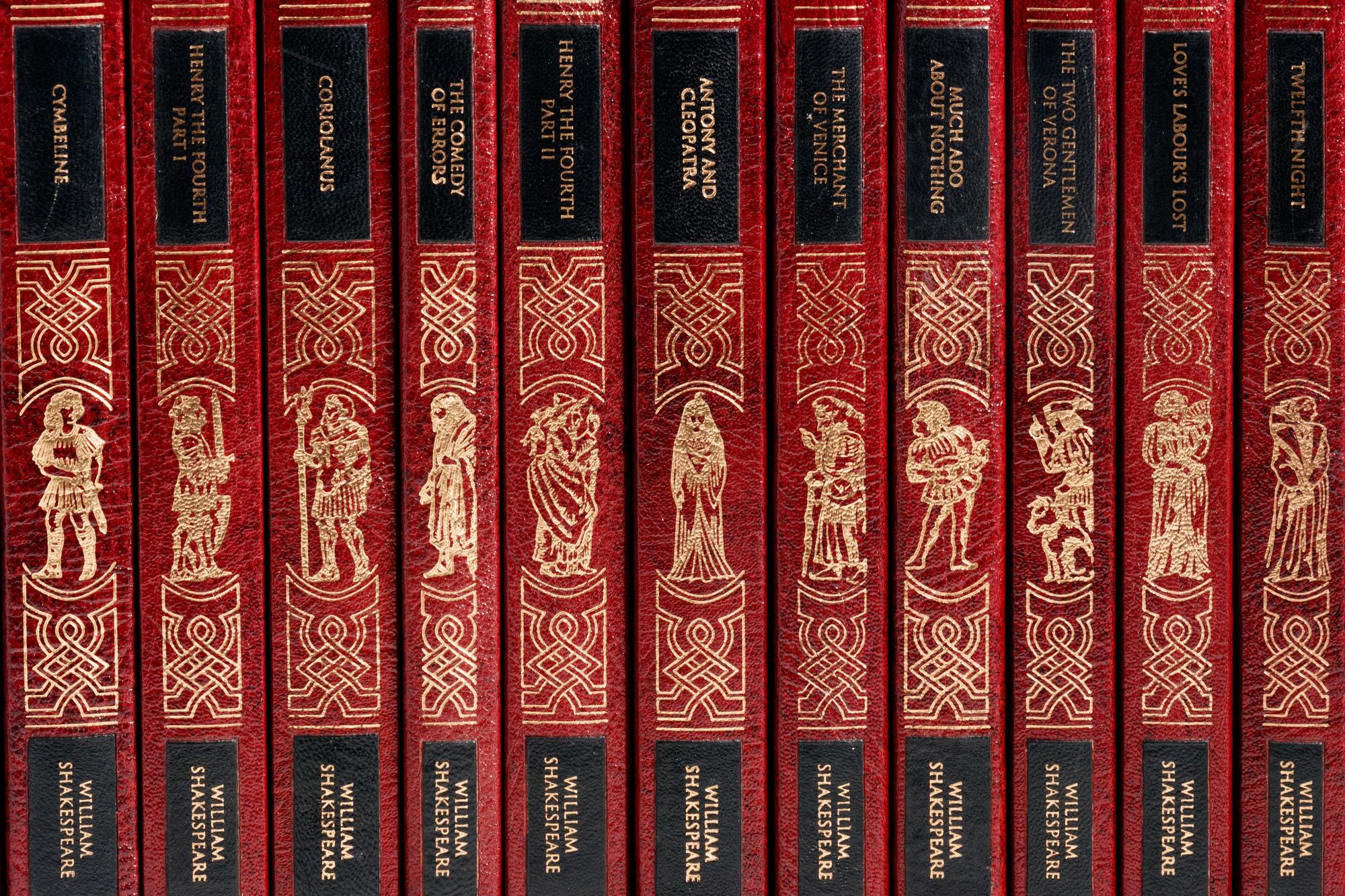 A Collection of Leather-Bound Volumes
