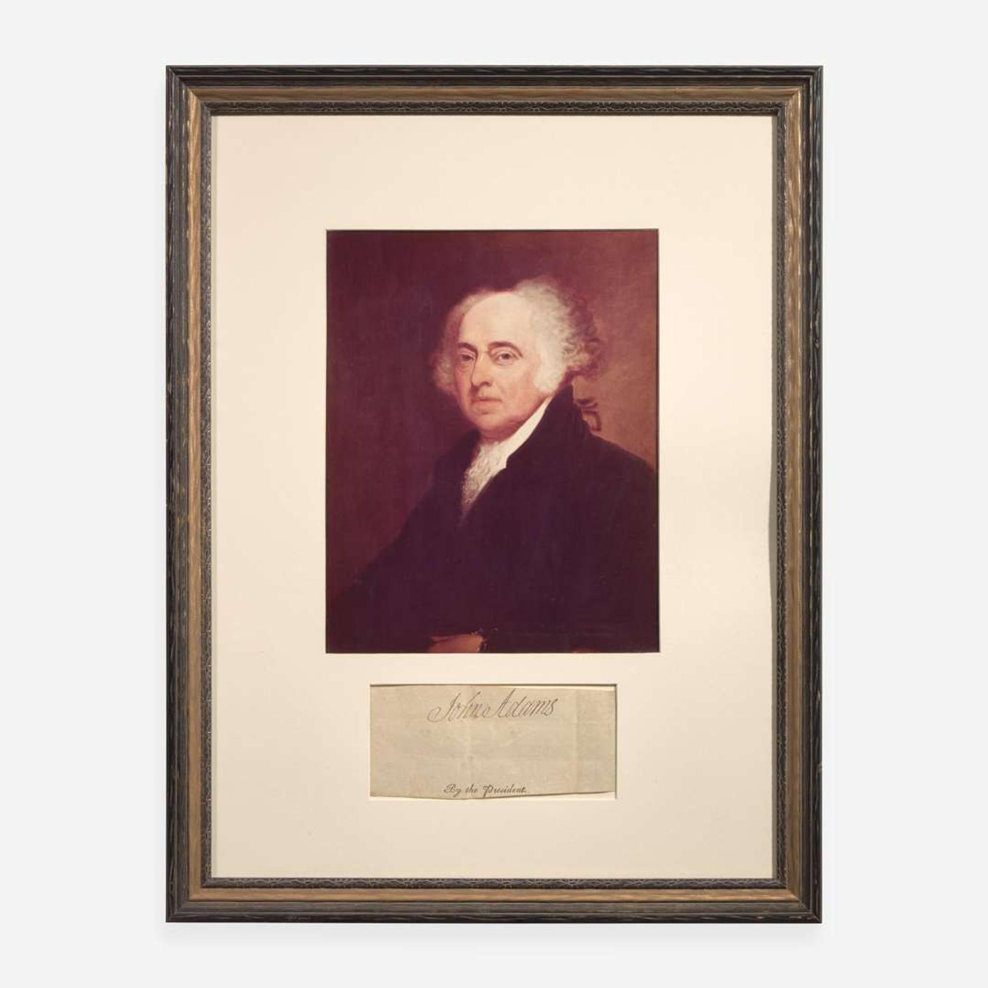 [Presidential] Adams, John Cut Signature