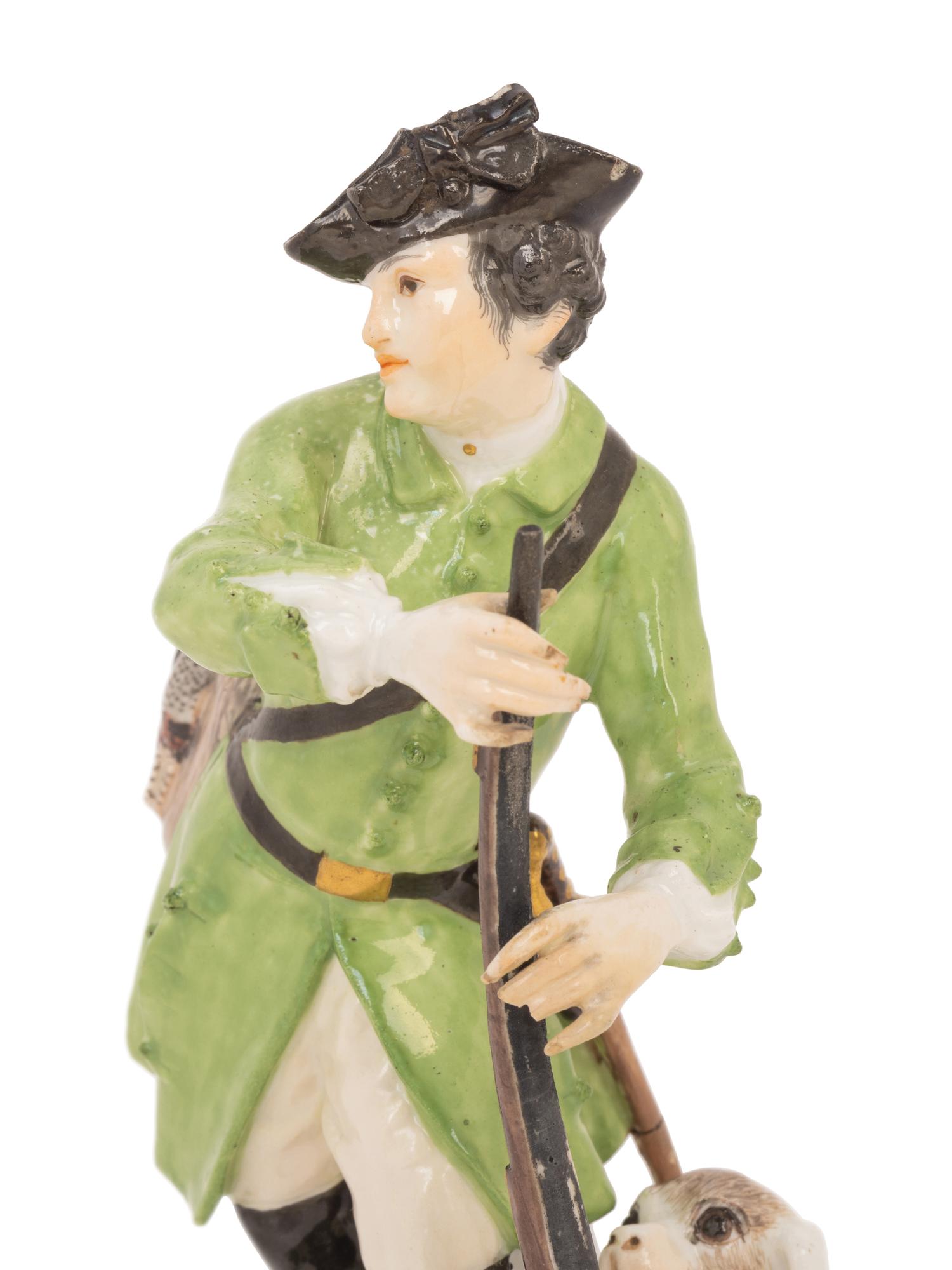 A Meissen Porcelain Figure of a Hunter