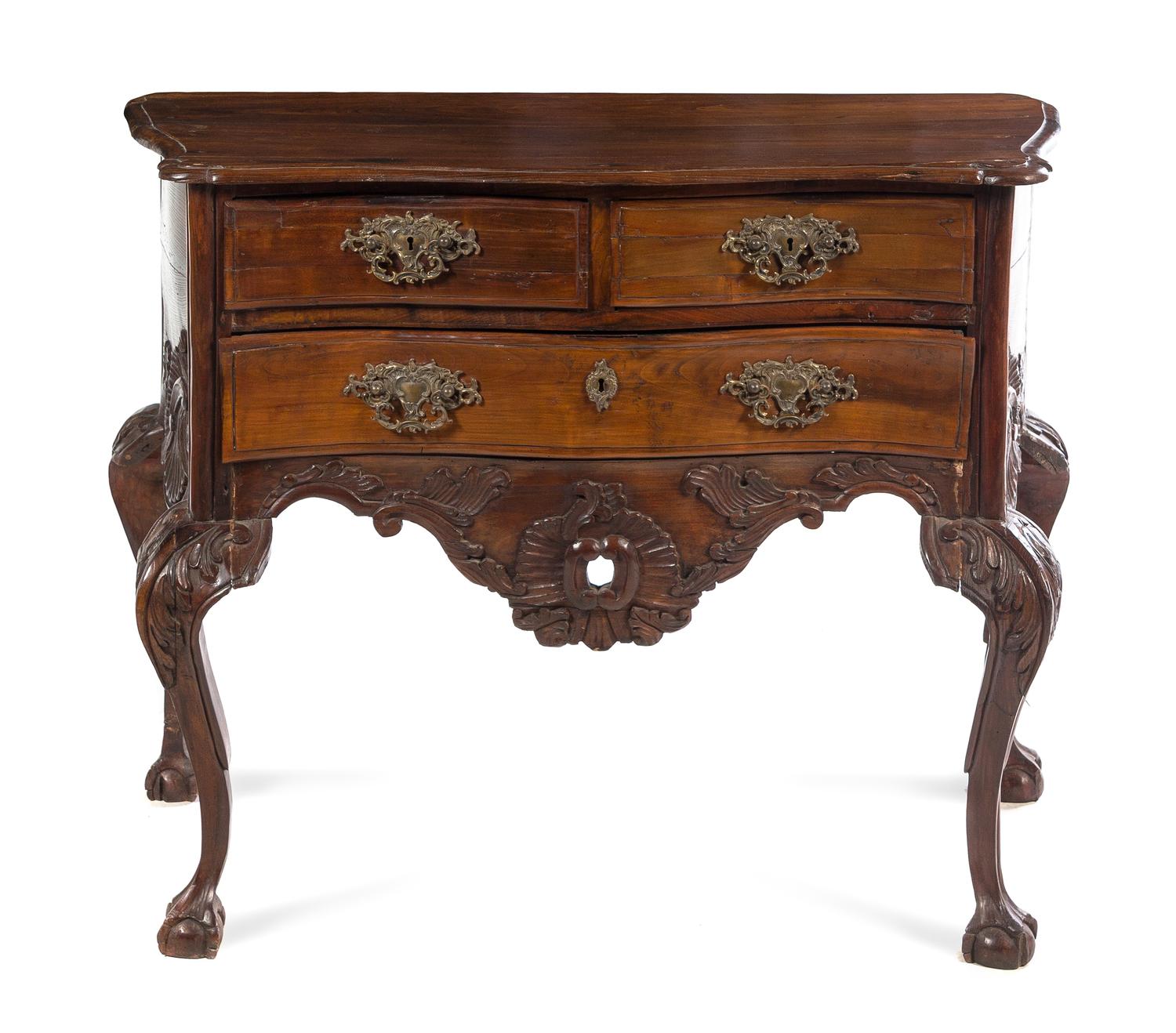 A Portuguese Rosewood Commode Height 33 1/4 x width 42 x depth 21 inches. — 18TH CENTURY