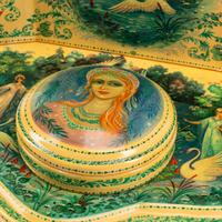 A Russian Lacquer Dressing Table Box