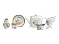 Six Chinese Export Porcelain Armorial Articles