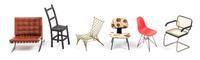 Vitra, GERMANY, a collection of ten miniature models of chairs, comprising two B3 Wassily chairs, Marcel Breuer; one Knotted chair, Mar