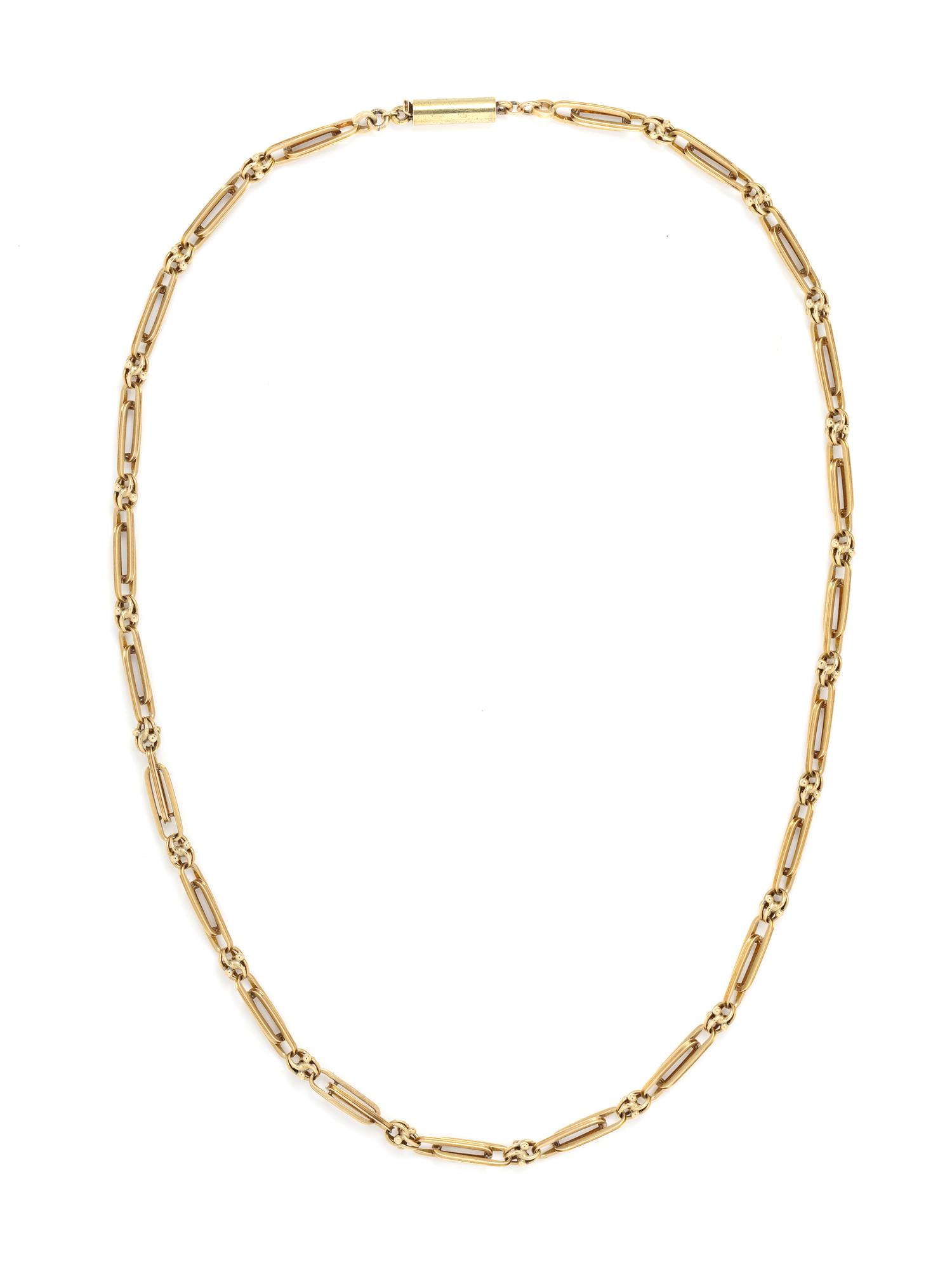 YELLOW GOLD FANCY LINK CHAIN