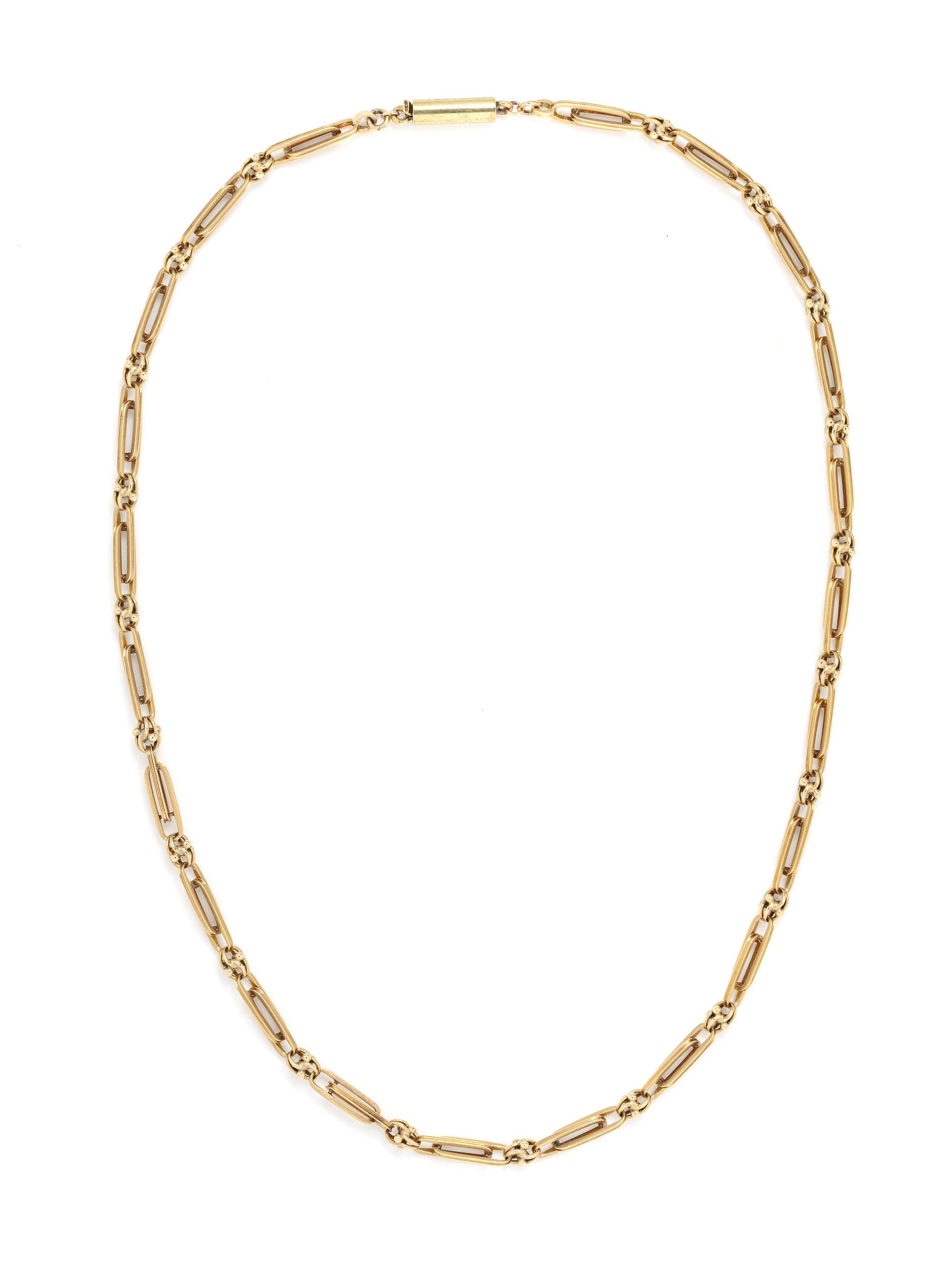 YELLOW GOLD FANCY LINK CHAIN