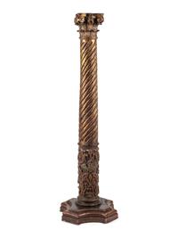 An Italian Giltwood Column