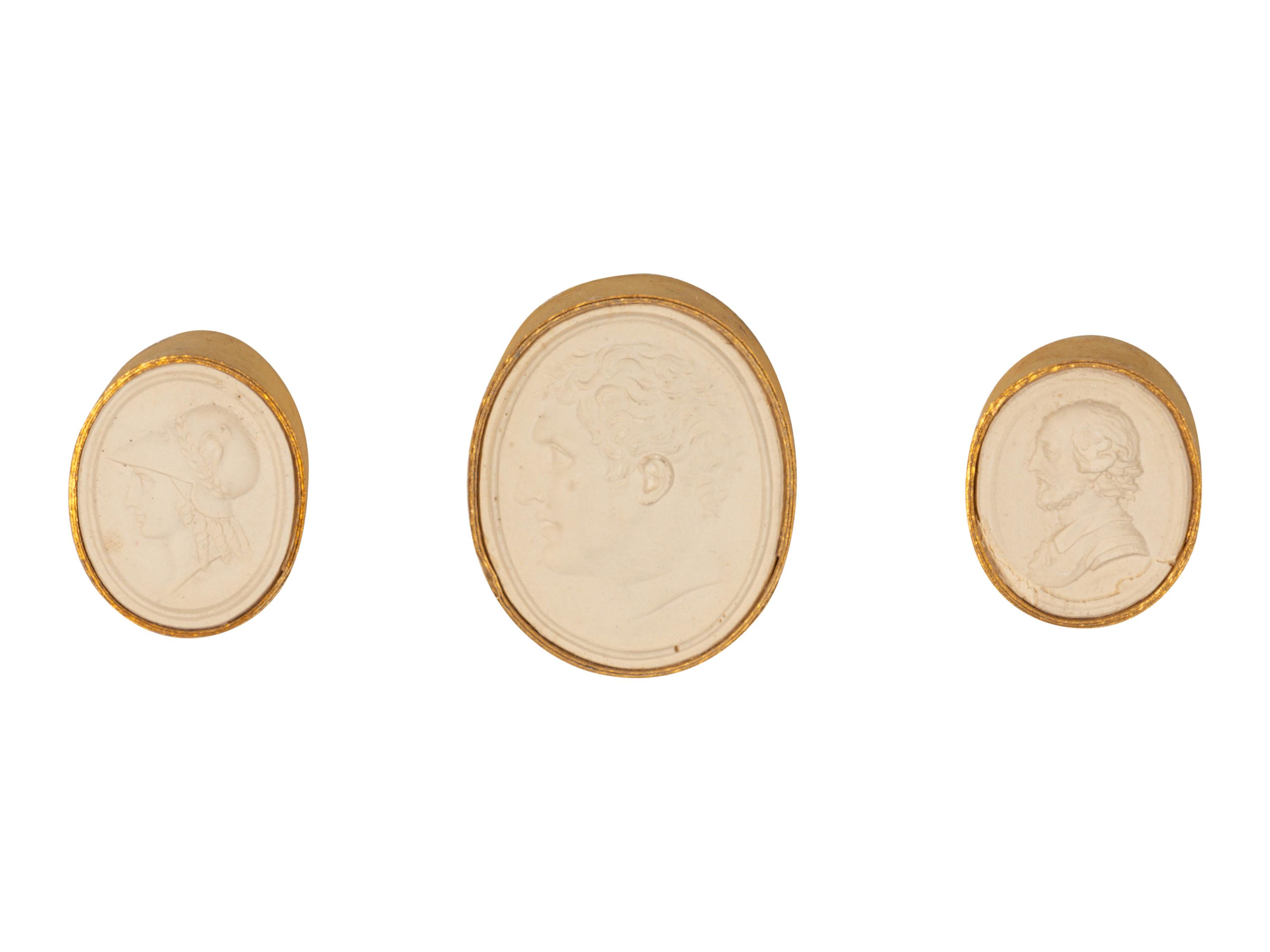 Sixteen Framed Groups of Grand Tour Plaster Intaglios