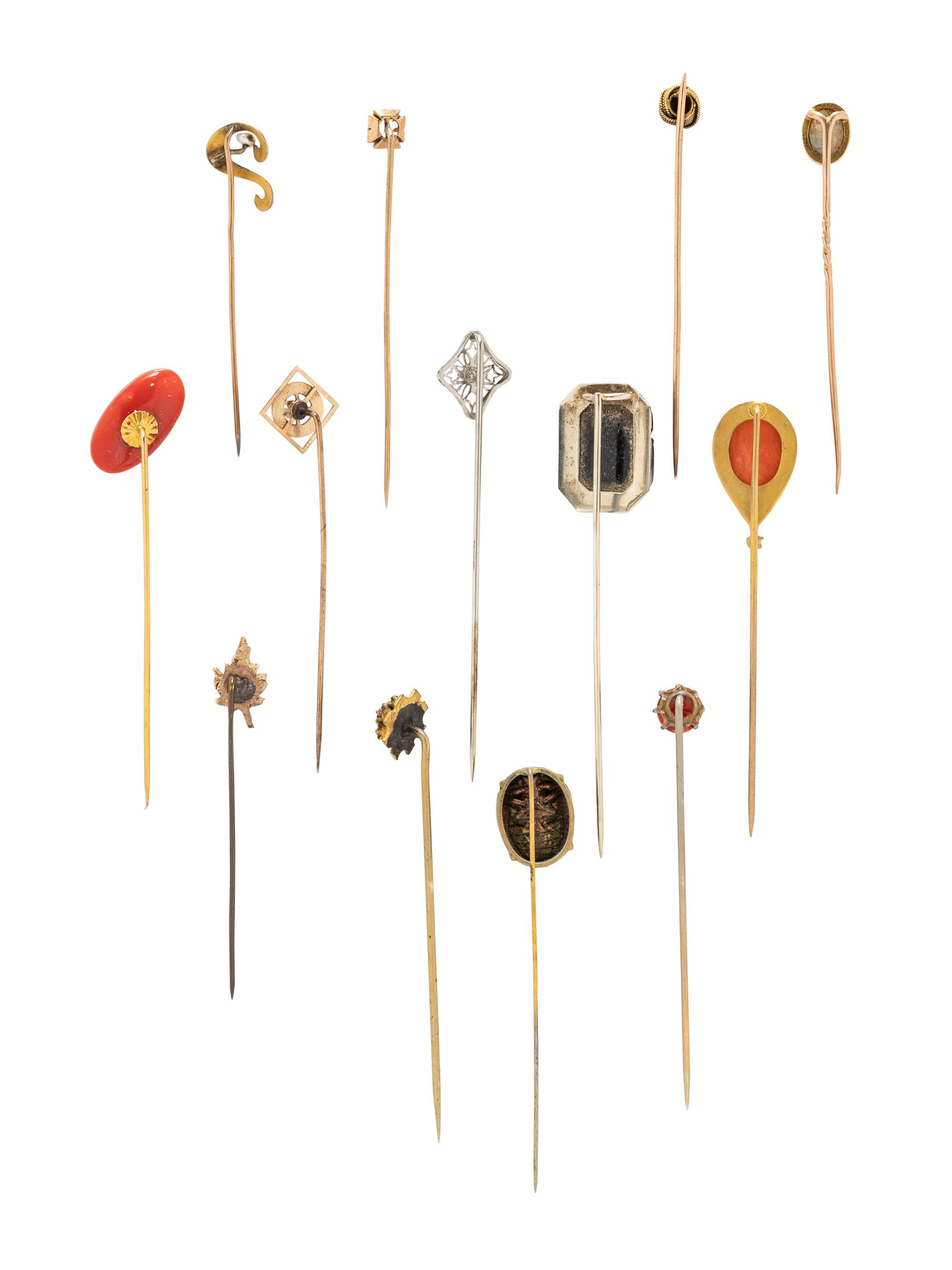 COLLECTION OF ANTIQUE STICK PINS