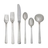 A Danish Silver Flatware Service