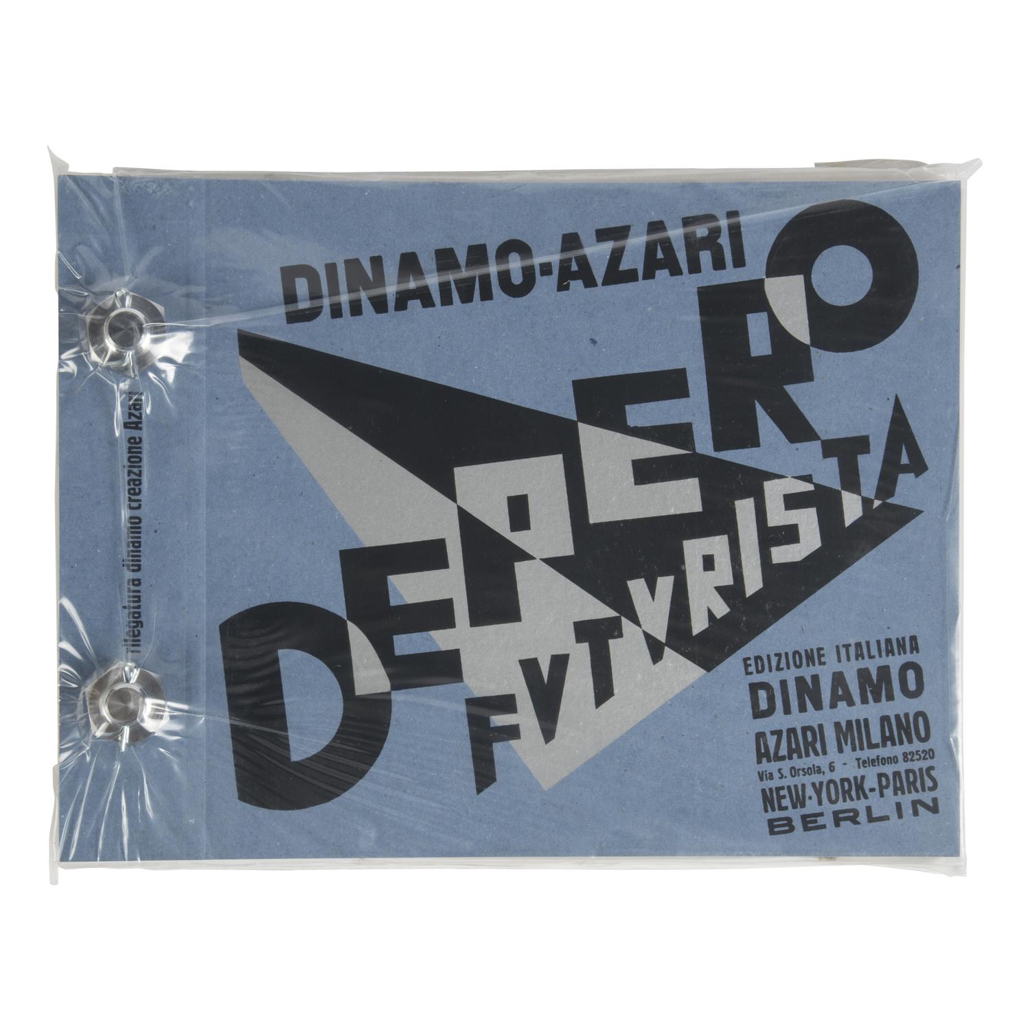 Depero, Fortunato (1892-1960). Depero Futurista [ The Bolted Book ]. New York: Designers & Books, 2016.