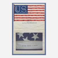 A rare 44-Star American National Flag commemorating Wyoming statehood Patent date August 12, 1890