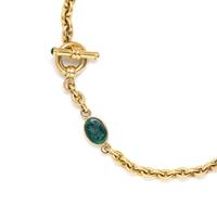 YELLOW GOLD CABLE CHAIN WITH DOUBLE-SIDED INTAGLIO