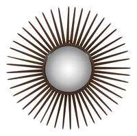 A Large Gilt Bronze Starburst Mirror