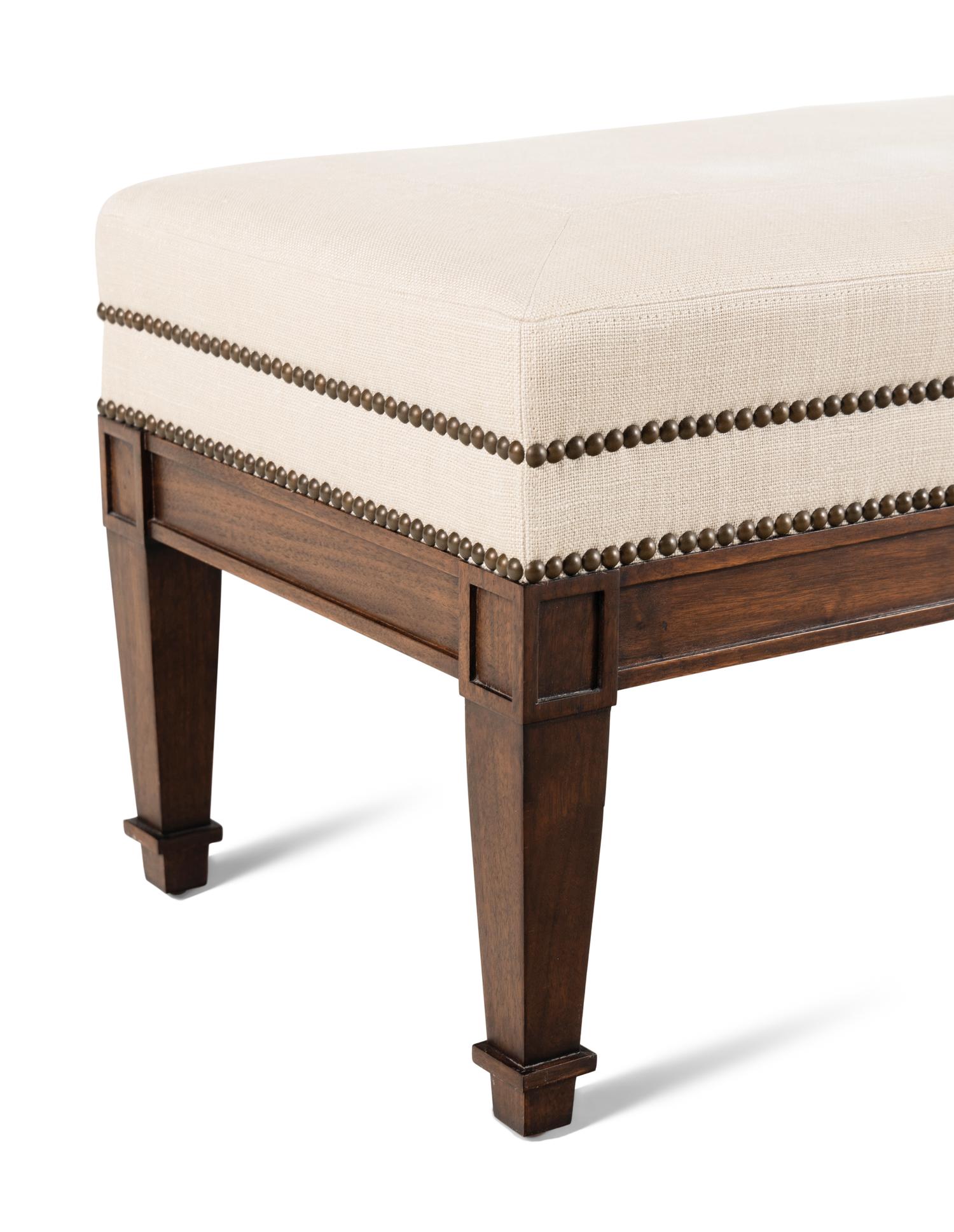A Contemporary Walnut Bench