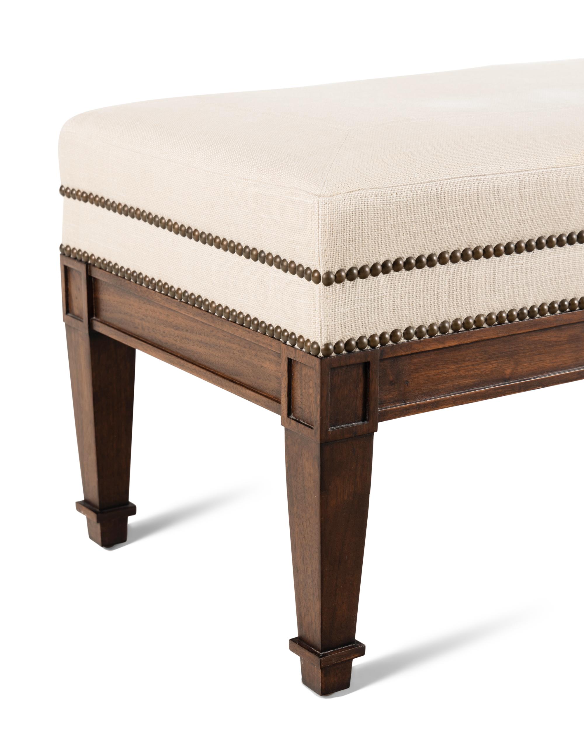 A Contemporary Walnut Bench