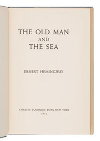 Hemingway, Ernest (1899-1961). The Old Man and The Sea. New York: Charles Scribner's Sons, 1952.
