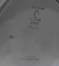 An American Silver Water Pitcher, Gorham Mfg. Co., Providence, RI, of ovoid handled form, retailed by J.E. Caldwell & Co.