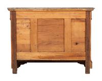 A Louis Philippe Figured Walnut Marble Top Chest of Drawers