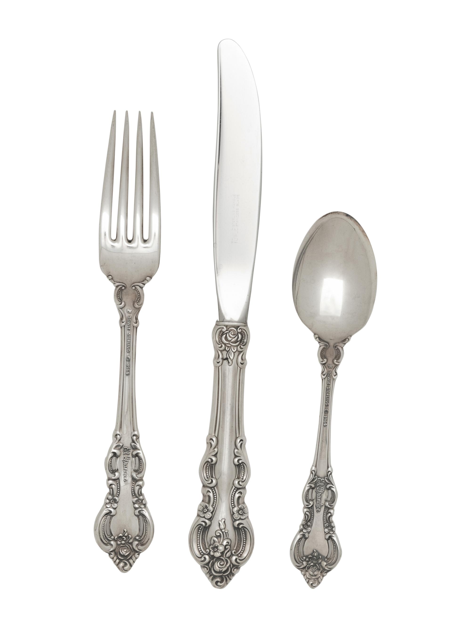 An American Silver Flatware Service