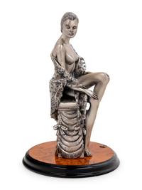 An Italian Silver Figure of a Lady