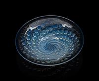 A Lalique Opalescent Volutes Bowl