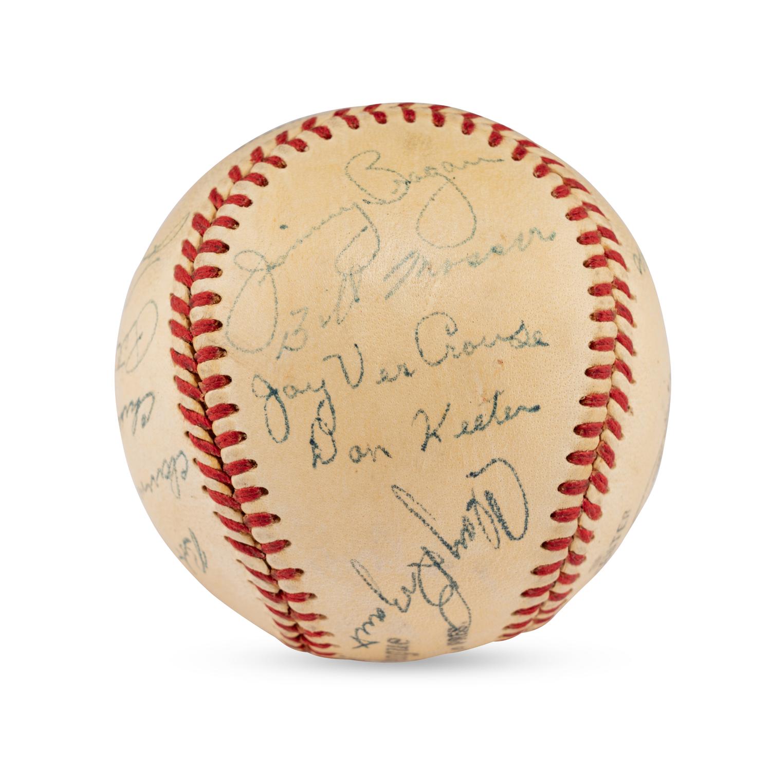 A 1951 Newport News Dodgers Team Signed Autograph Baseball