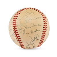 A 1951 Newport News Dodgers Team Signed Autograph Baseball