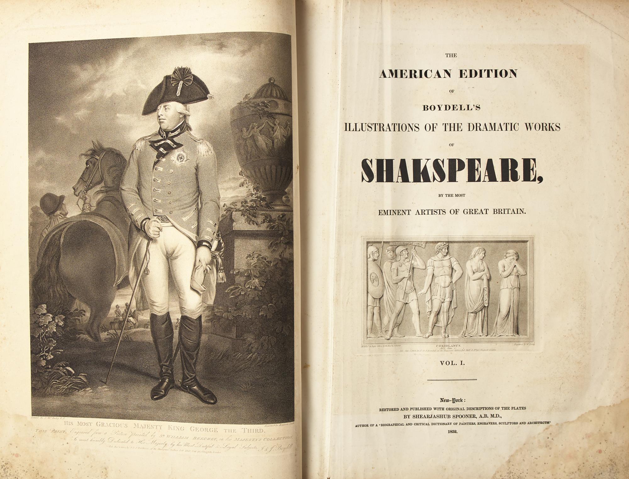[Literature] [Shakespeare, William] The American Edition of Boydell's Illustrations of the Dramatic Works of Shakspeare, By the Most Eminent Artists of Great Britain