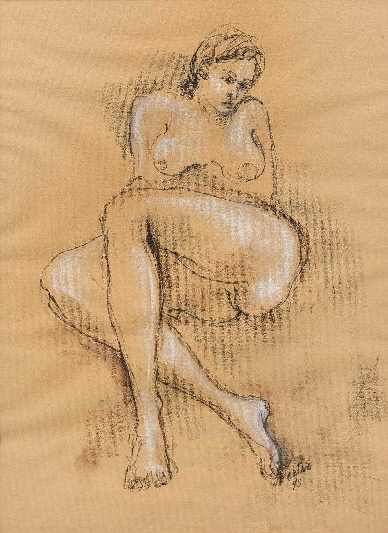 Lester F. Johnson, (American, 1919-2010), Untitled, 1973