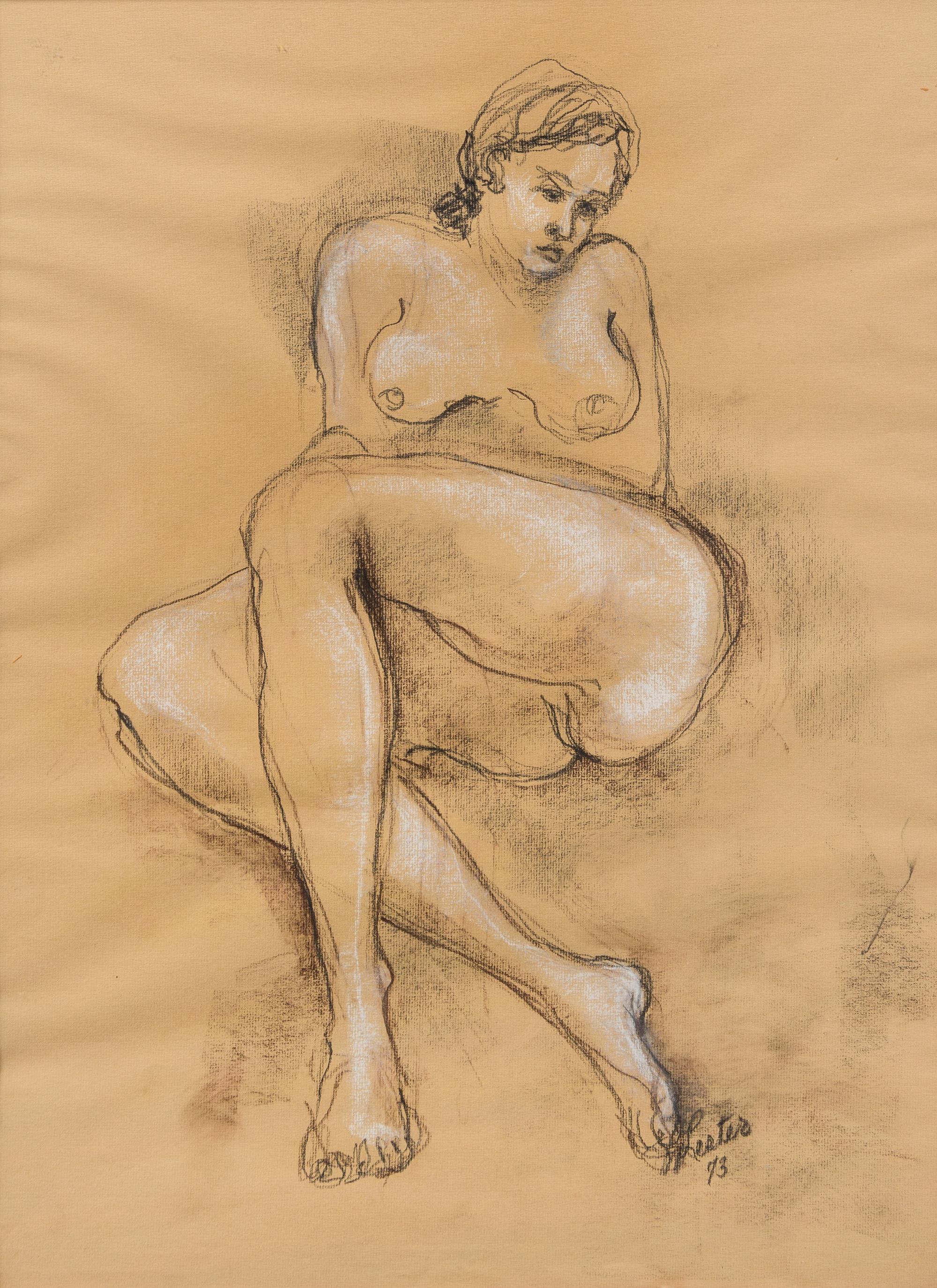 Lester F. Johnson, (American, 1919-2010), Untitled, 1973