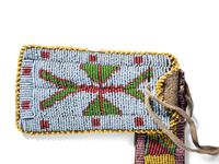 Ute Girls' Beaded Belt with Strike-a-Light Bag
