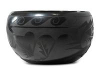 Blackware Pottery Bowl and Charger