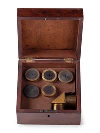 90 degree mirror telescope star diagonal and five lenses.