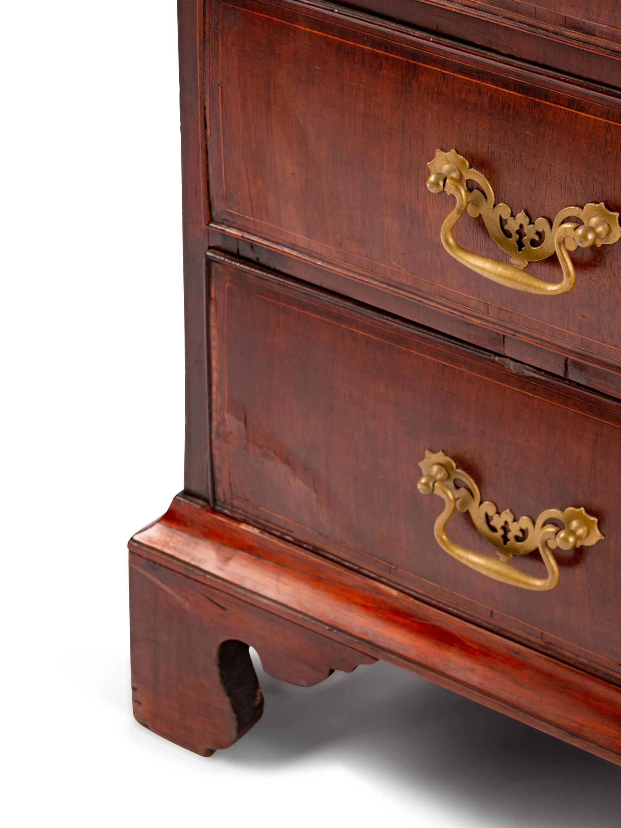 A George III Inlaid Mahogany Slant-Front Desk — 19TH CENTURY