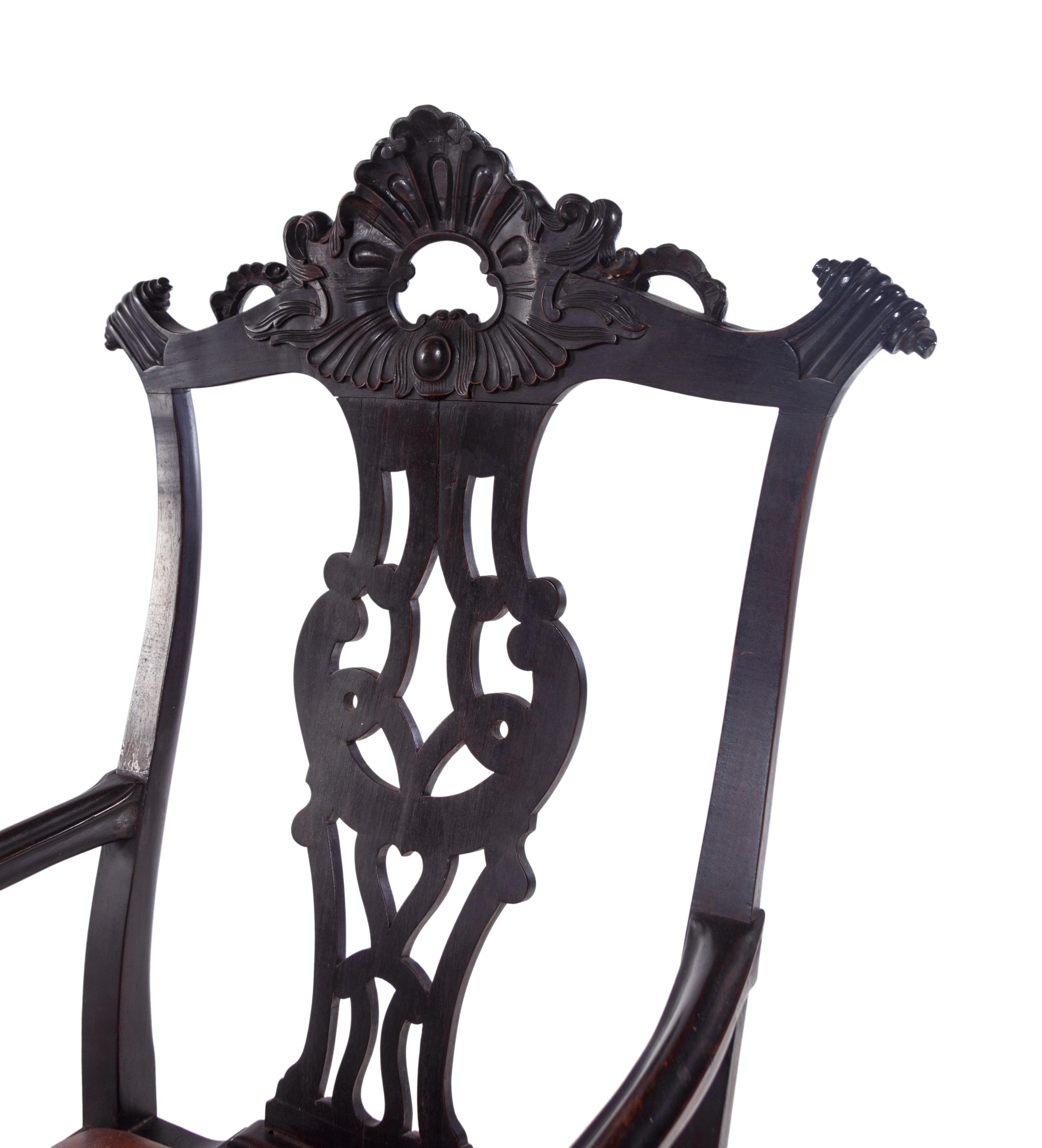 A Portuguese Walnut Armchair