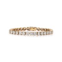 YELLOW GOLD AND DIAMOND BRACELET