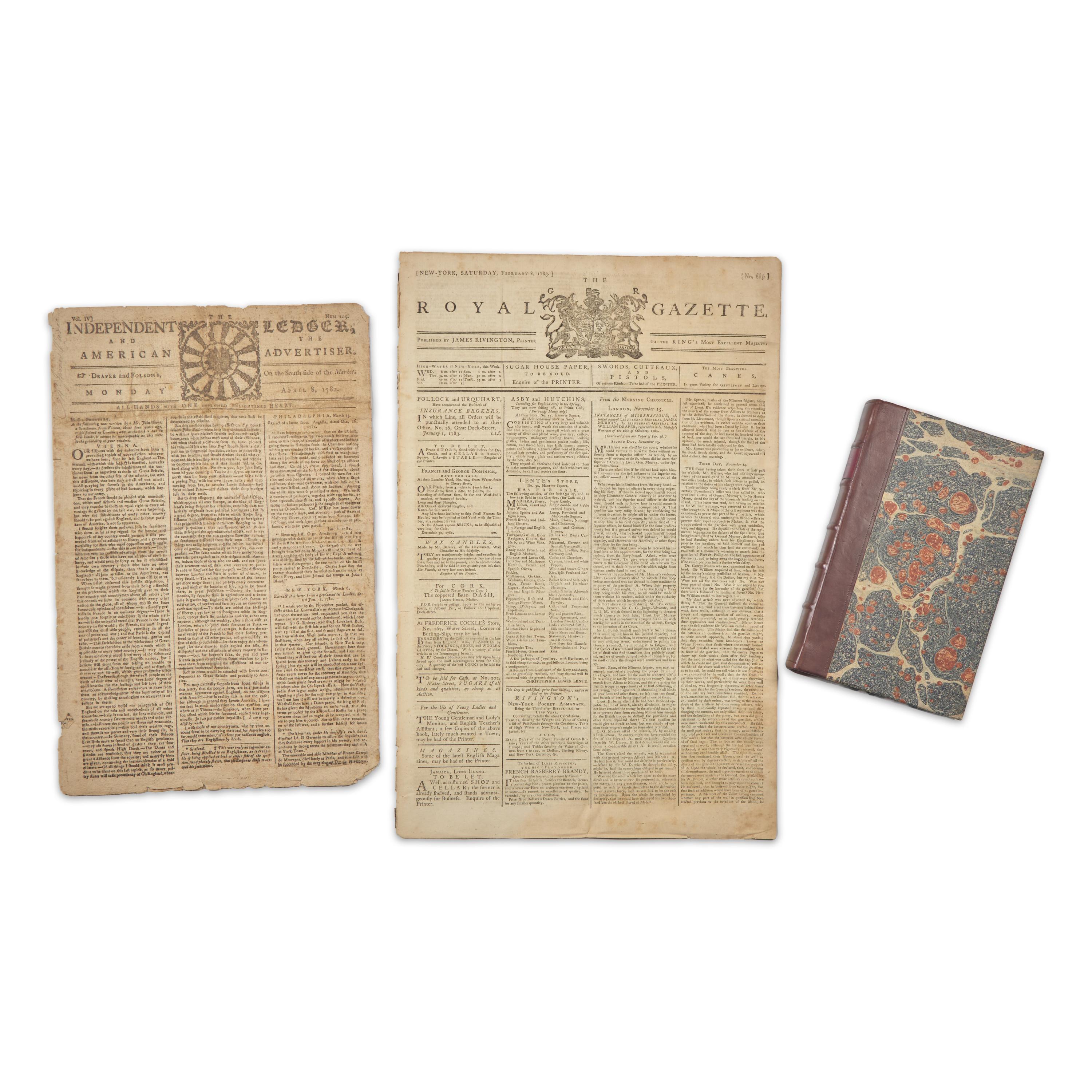 [American Revolution] Group of 3 Revolutionary War-Era Newspapers and Periodicals, 1779-83