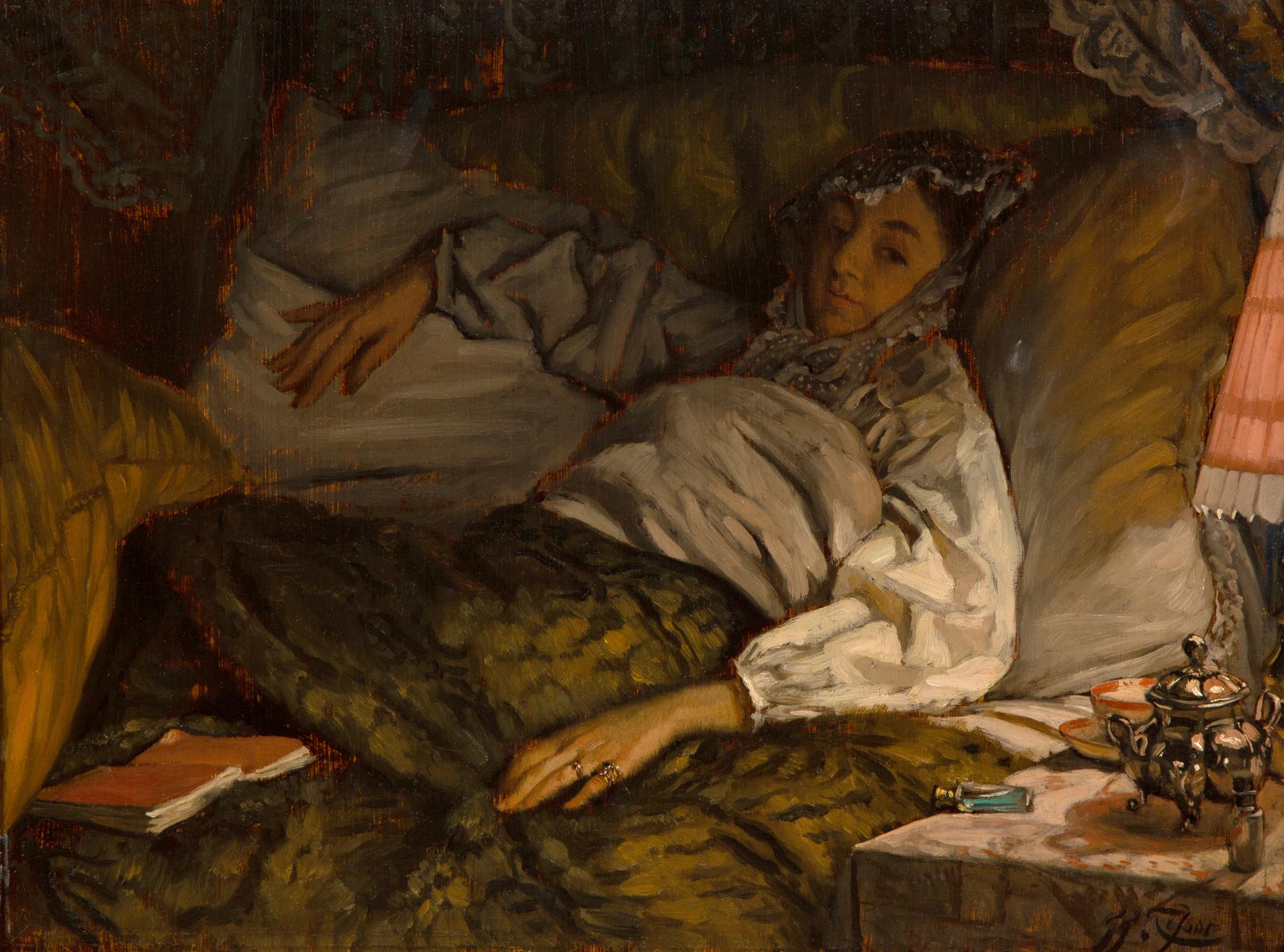 Portrait of the writer Ouida , c. 1870