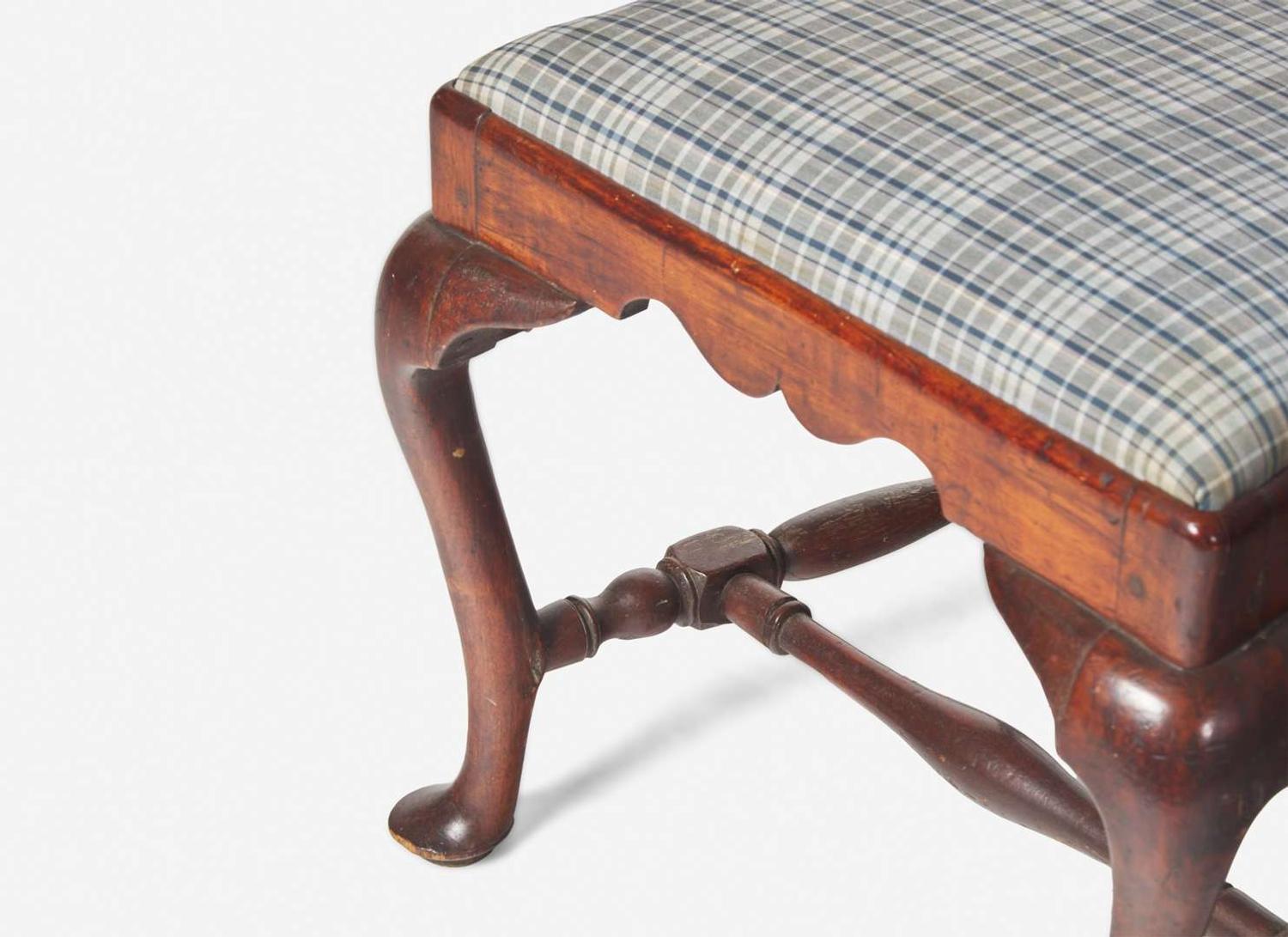 A Queen Anne carved maple side chair, probably Boston, MA, circa 1740