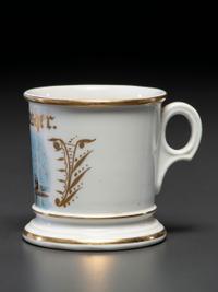 A Wallpaper Hanger's Porcelain Occupational Shaving Mug