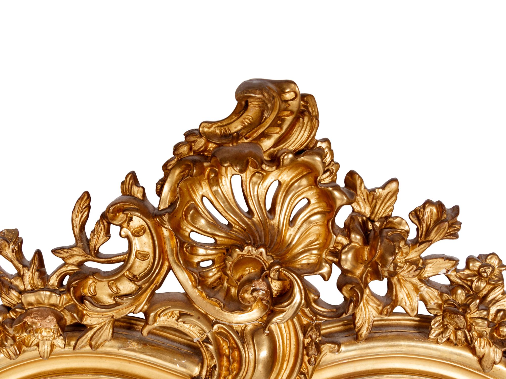 A Louis XV Style Giltwood Mirror