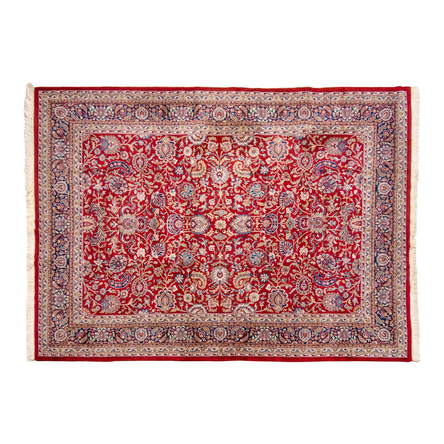 A Kashan Style Wool Rug