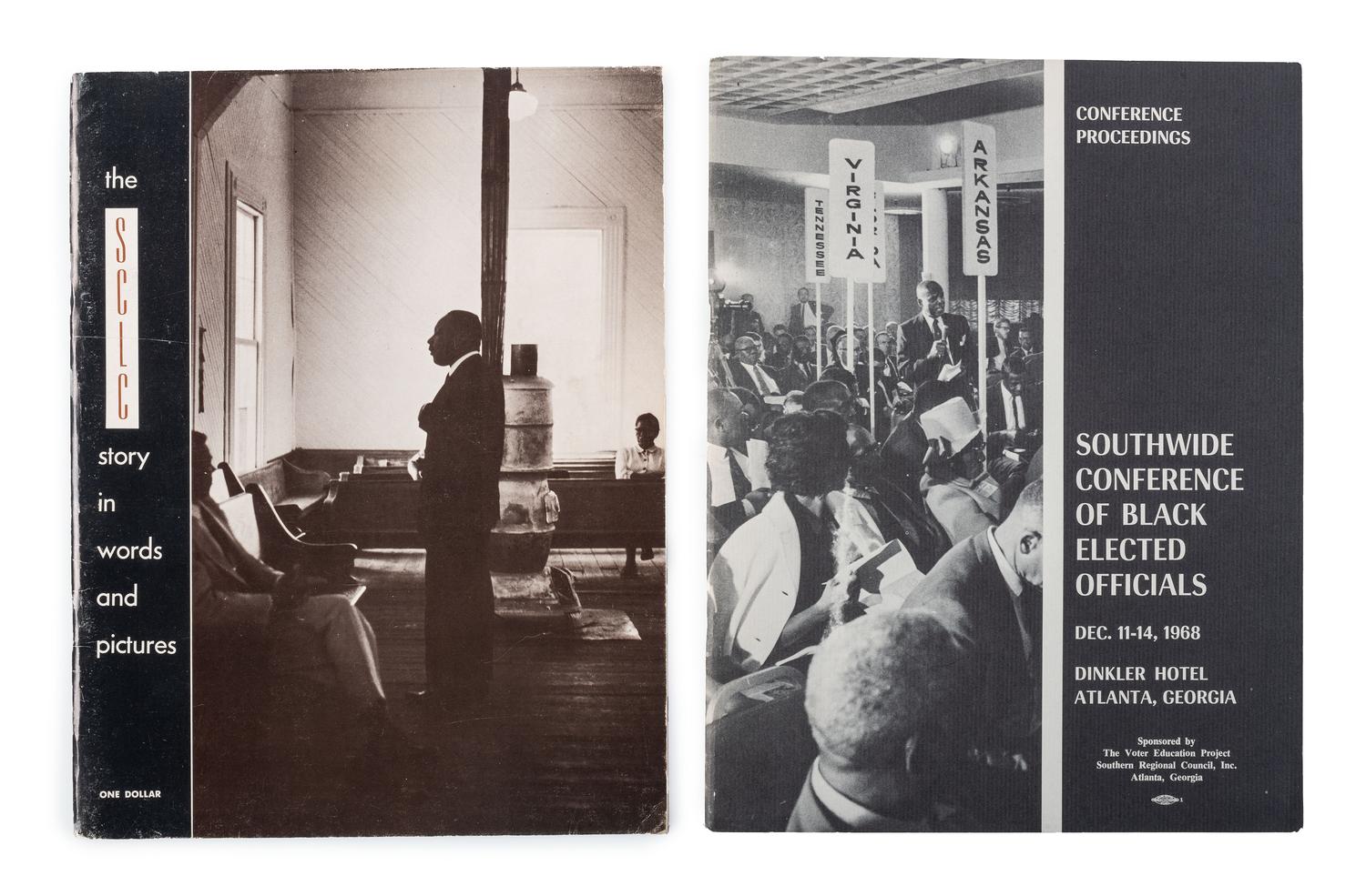 [CIVIL RIGHTS]. A group of 2 publications, incl. The SCLC Story in Words and Pictures and Southwestern Conference of Black Elected Officials .