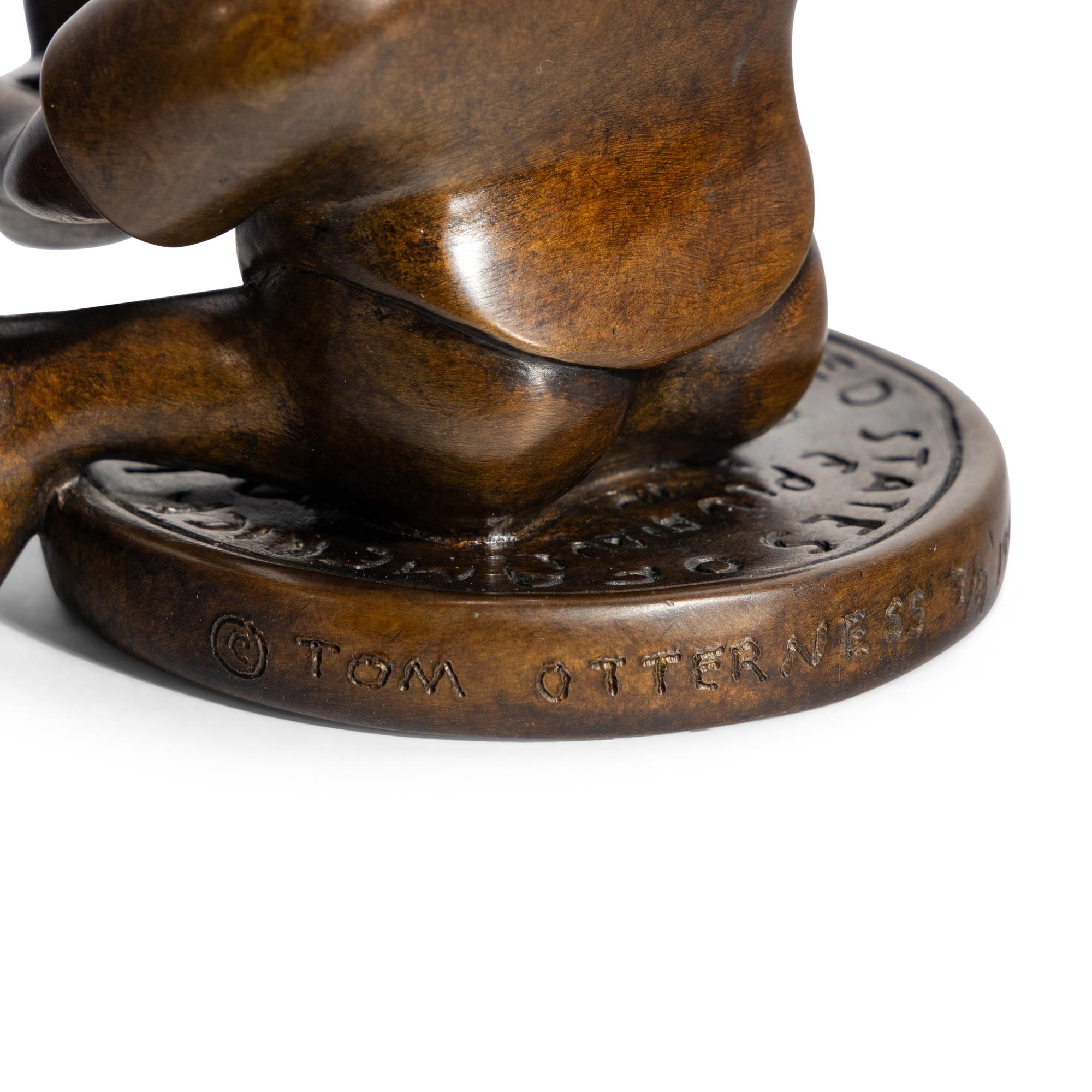 Tom Otterness (American, b. 1952) — Man with Bowler on Penny , 1992