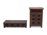 Two Brittany Style Oak Diminutive Furniture Articles