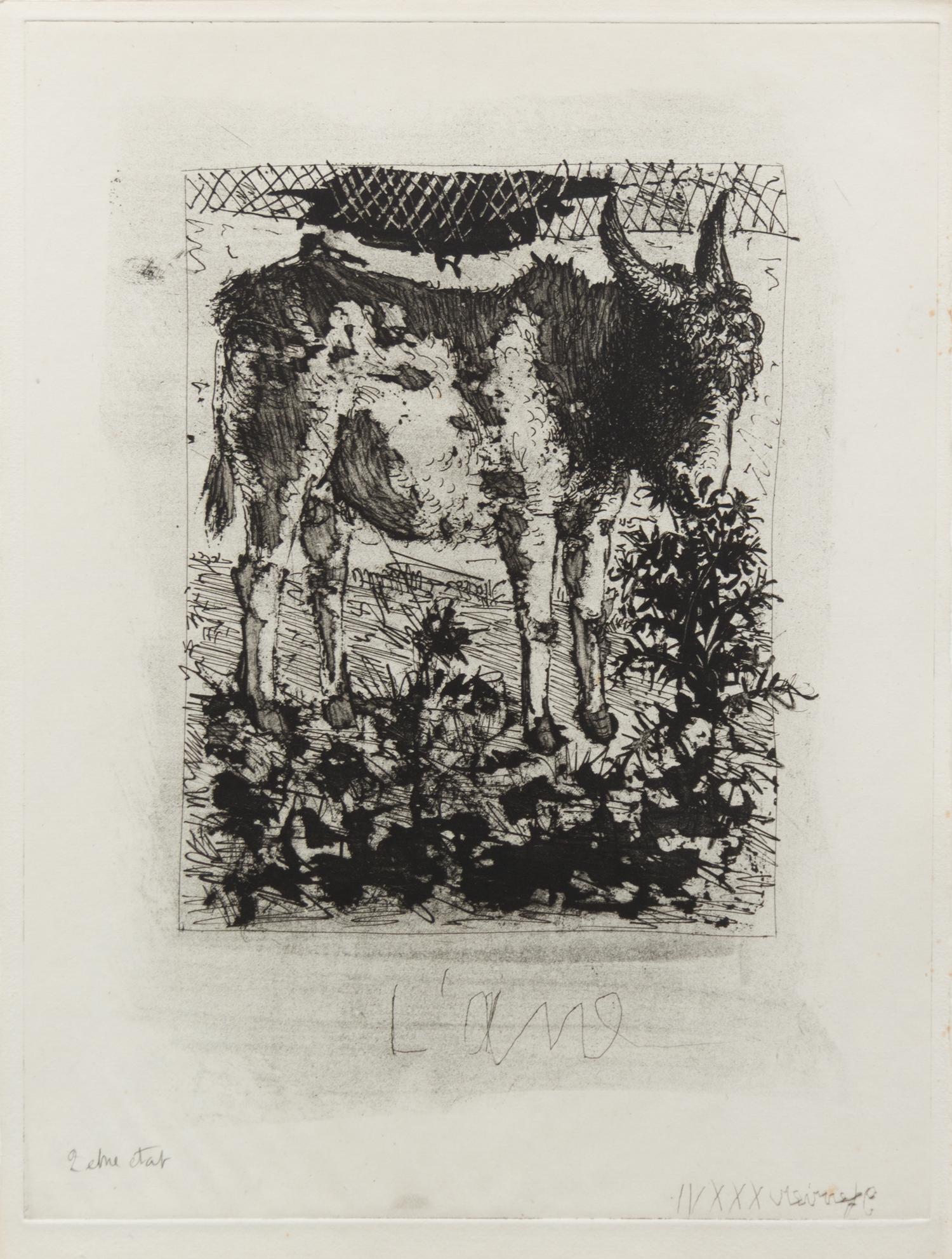 Pablo Picasso, (Spansih, 1881-1973), L'ane (from Buffon's l'Histoire Naturelle), 1942 (a collection of 4 works comprising of states I,