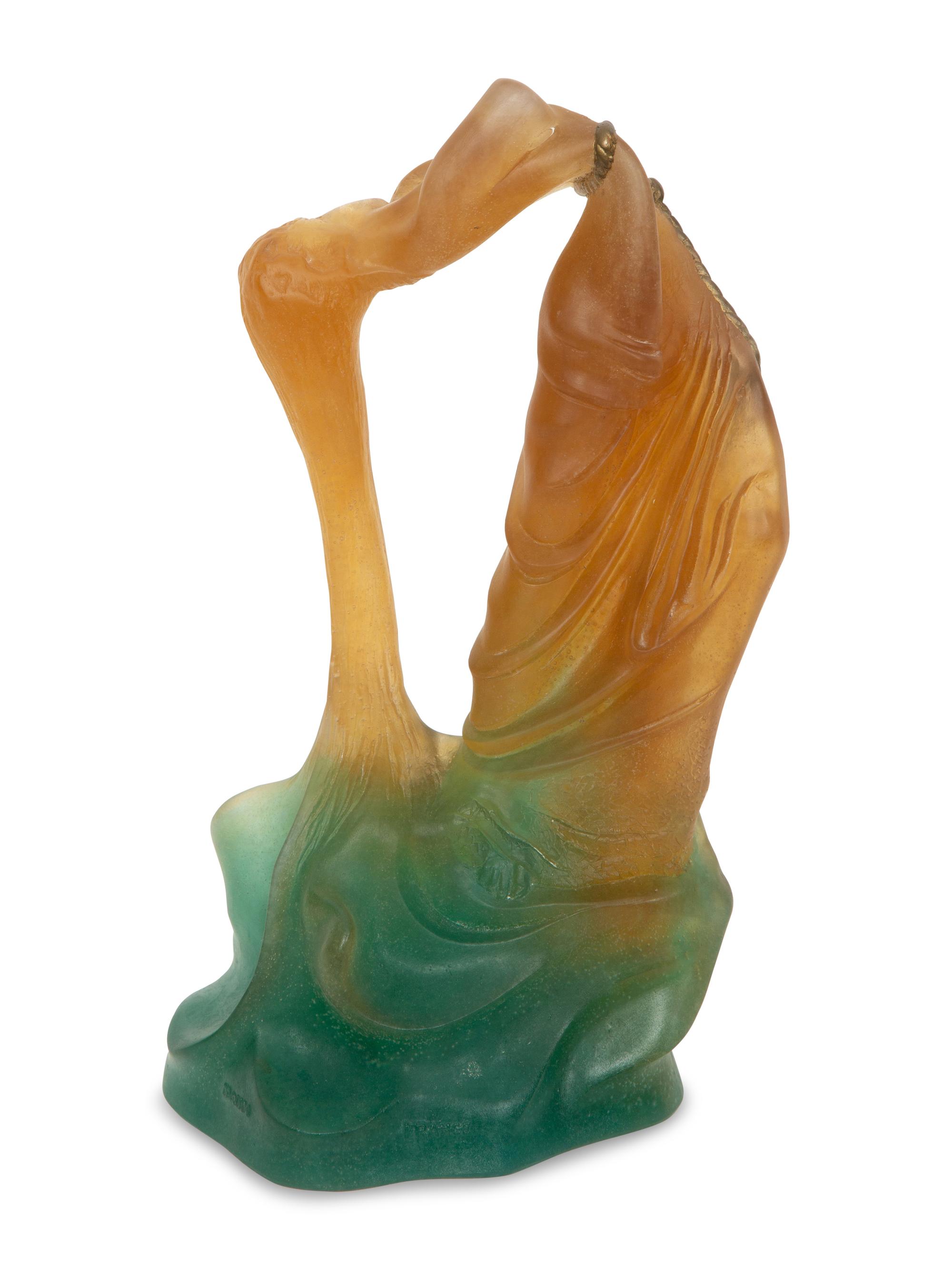A Daum Pâte de Verre Venus de Milo Hysterique Sculpture