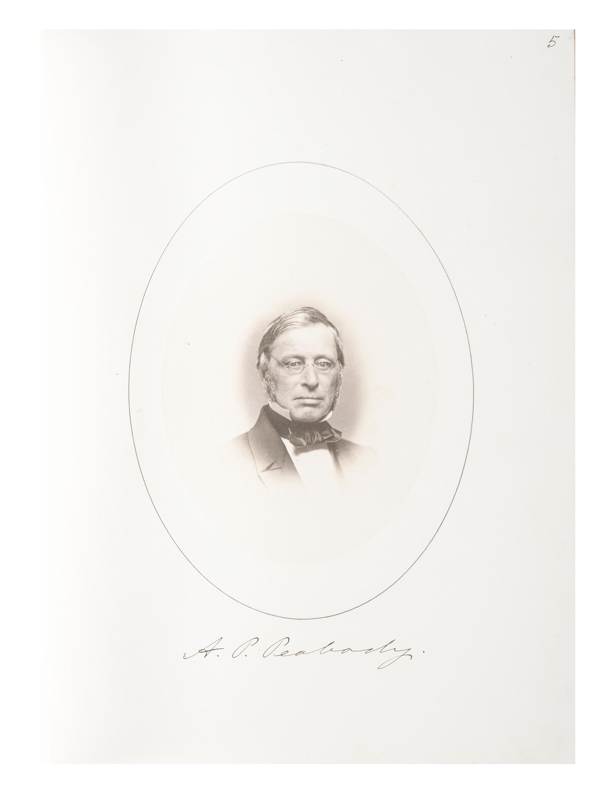 [HARVARD UNIVERSITY]. The Class of 1861 Harvard College . Cambridge, MA: Riverside, 1861. Yearbook with albumen photographs of faculty, students, and grounds.