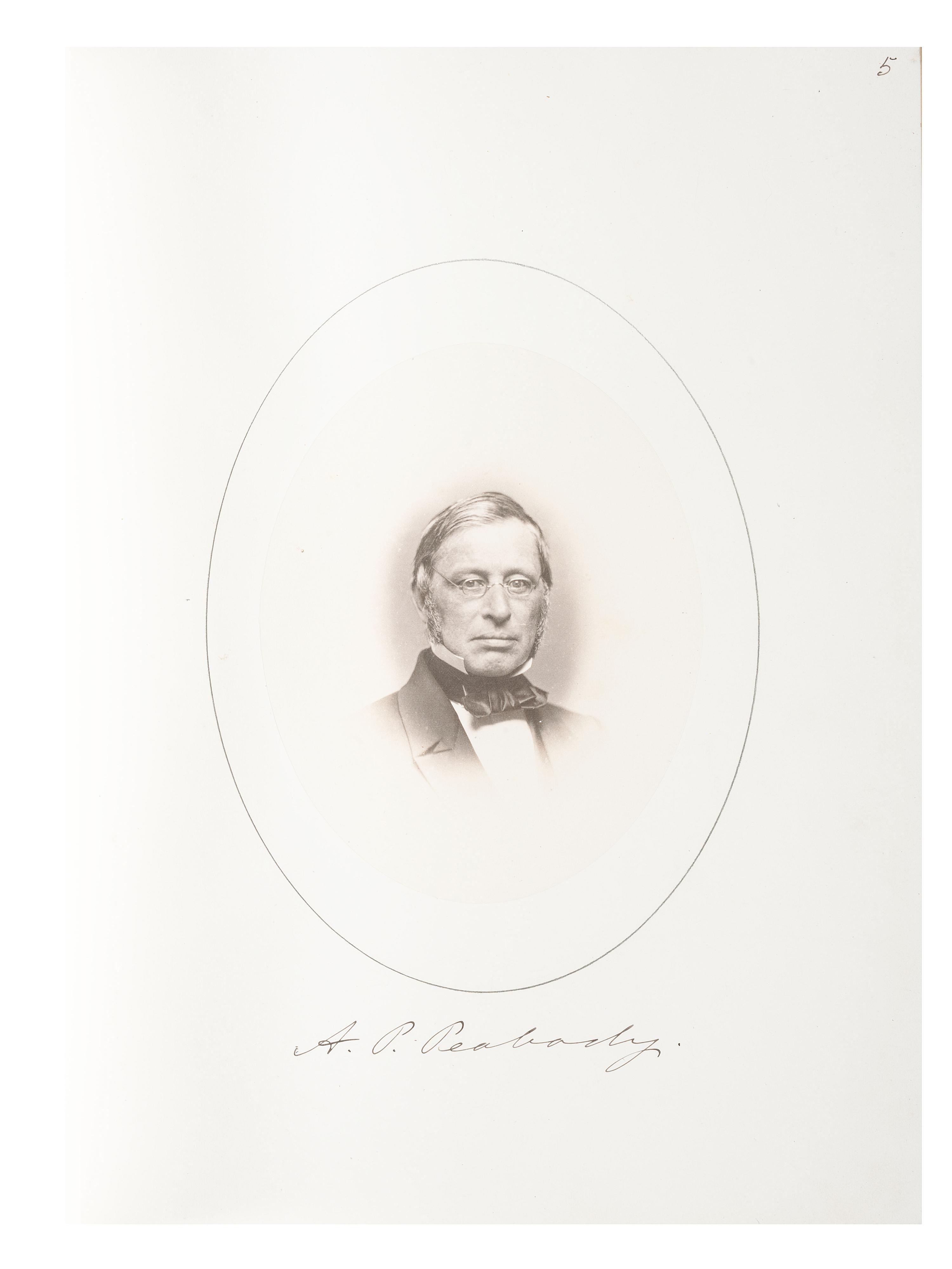 [HARVARD UNIVERSITY]. The Class of 1861 Harvard College . Cambridge, MA: Riverside, 1861. Yearbook with albumen photographs of faculty, students, and grounds.